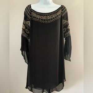 Vintage Collection Embellished Ruffled Cocktail Dress